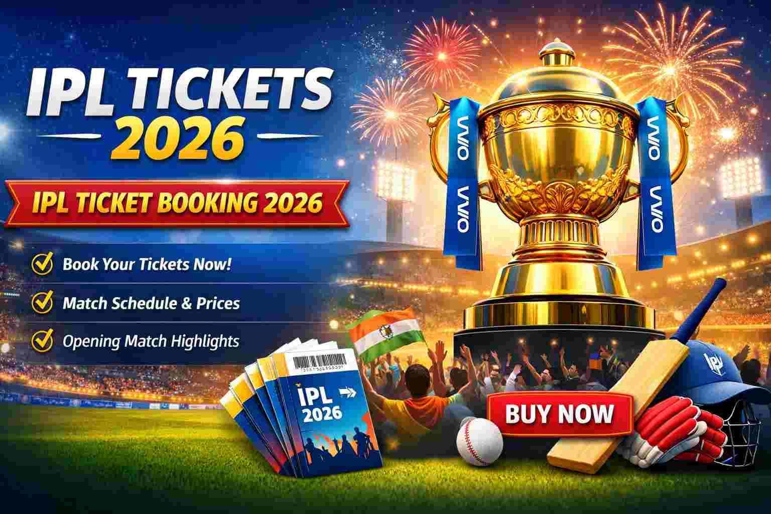 IPL Tickets 2026- IPL Ticket Booking 2026